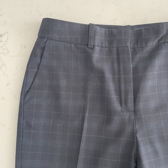 Brooks Brothers REDA Brookscool Lined Plaid 100% Merino Wool Pants Navy Sz 10 - Picture 6 of 13